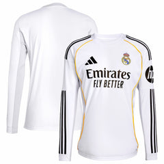 Adidas - Real Madrid 2025/26 Home Replica Long Sleeve Jersey - White