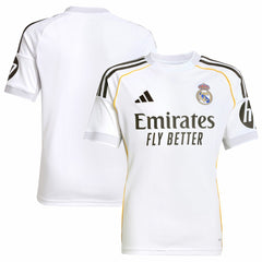 Adidas - Real Madrid Youth 2025/26 Home Replica Jersey - White