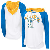 St. Louis Blues G-III 4Her by Carl Banks Women's MVP Hooded Long-Sleeve T-Shirt - White | NHL discount