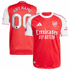 Adidas - Arsenal 2025/26 Home Custom Jersey - Red