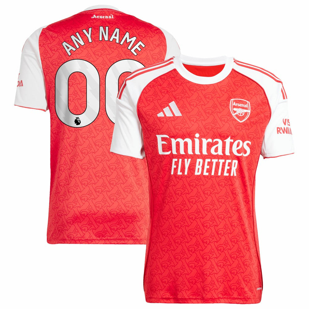 Adidas - Arsenal 2025/26 Home Replica Custom Jersey - Red