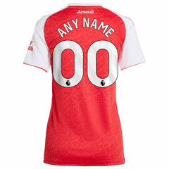 Adidas - Arsenal Women's 2025/26 Home Replica Custom Jersey - Red