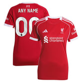 Adidas - Liverpool Women's 2025/26 Home Custom Replica Jersey - Red