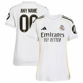 Adidas - Real Madrid Women's 2025/26 Home Replica Custom Jersey - White