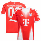 Adidas - Bayern Munich Youth 2025/26 Home Replica Custom Jersey - Red
