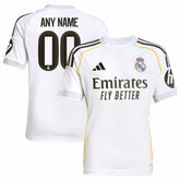 Adidas - Real Madrid Youth 2025/26 Home Replica Custom Jersey - White