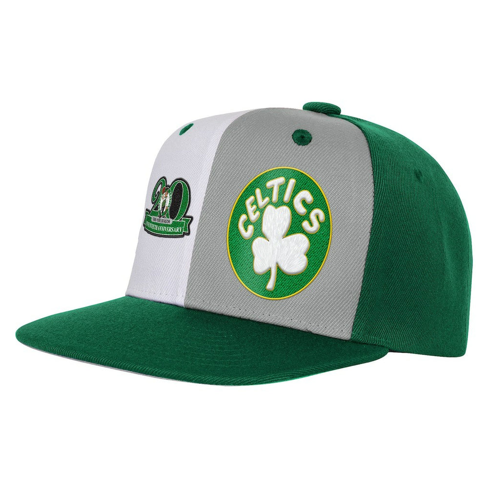 Mitchell & Ness Boston Celtics Youth Anniversary Duo Front Snapback Hat Kelly Green