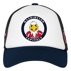 Washington Capitals Mitchell & Ness Youth Mascot Adjustable Trucker Hat - White | NHL sale