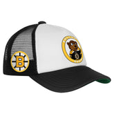 Boston Bruins Mitchell & Ness Youth Mascot Adjustable Trucker Hat - White | NHL sale