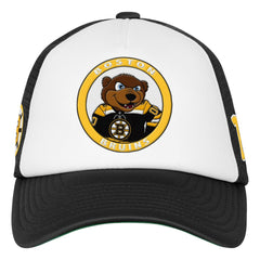 Boston Bruins Mitchell & Ness Youth Mascot Adjustable Trucker Hat - White | NHL sale