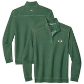 Green Bay Packers Big & Tall Montego Bay Half-Zip Pullover - Green - Tommy Bahama