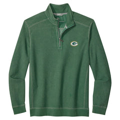 Green Bay Packers Big & Tall Montego Bay Half-Zip Pullover - Green - Tommy Bahama