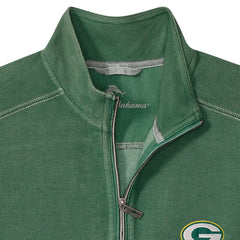 Green Bay Packers Big & Tall Montego Bay Half-Zip Pullover - Green - Tommy Bahama