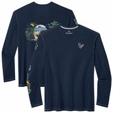 Houston Texans Oasis Endzone Lux Long Sleeve T-Shirt - Navy - Tommy Bahama