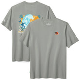 Cincinnati Bengals Huddle & Hang Tens T-Shirt - Gray - Tommy Bahama
