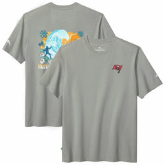 Tampa Bay Buccaneers Huddle & Hang Tens T-Shirt - Gray - Tommy Bahama