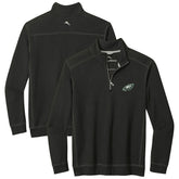 Philadelphia Eagles Sport Tobago Half-Zip Pullover - Black - Tommy Bahama