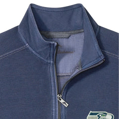 Seattle Seahawks Sport Tobago Half-Zip Pullover - College Navy - Tommy Bahama