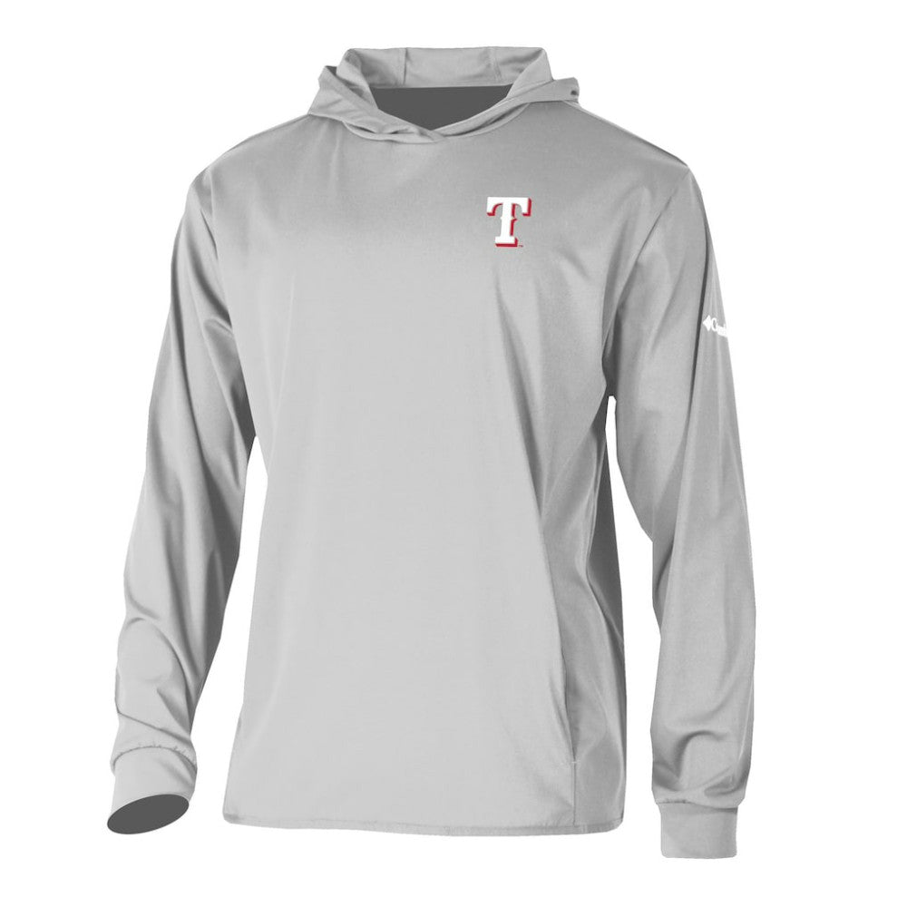 Texas Rangers Columbia Long Drive Pullover Hoodie Near Me