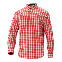 Washington Nationals Columbia Super Tamiami Omni-Shade Long Sleeve Button-Down Shirt for sale