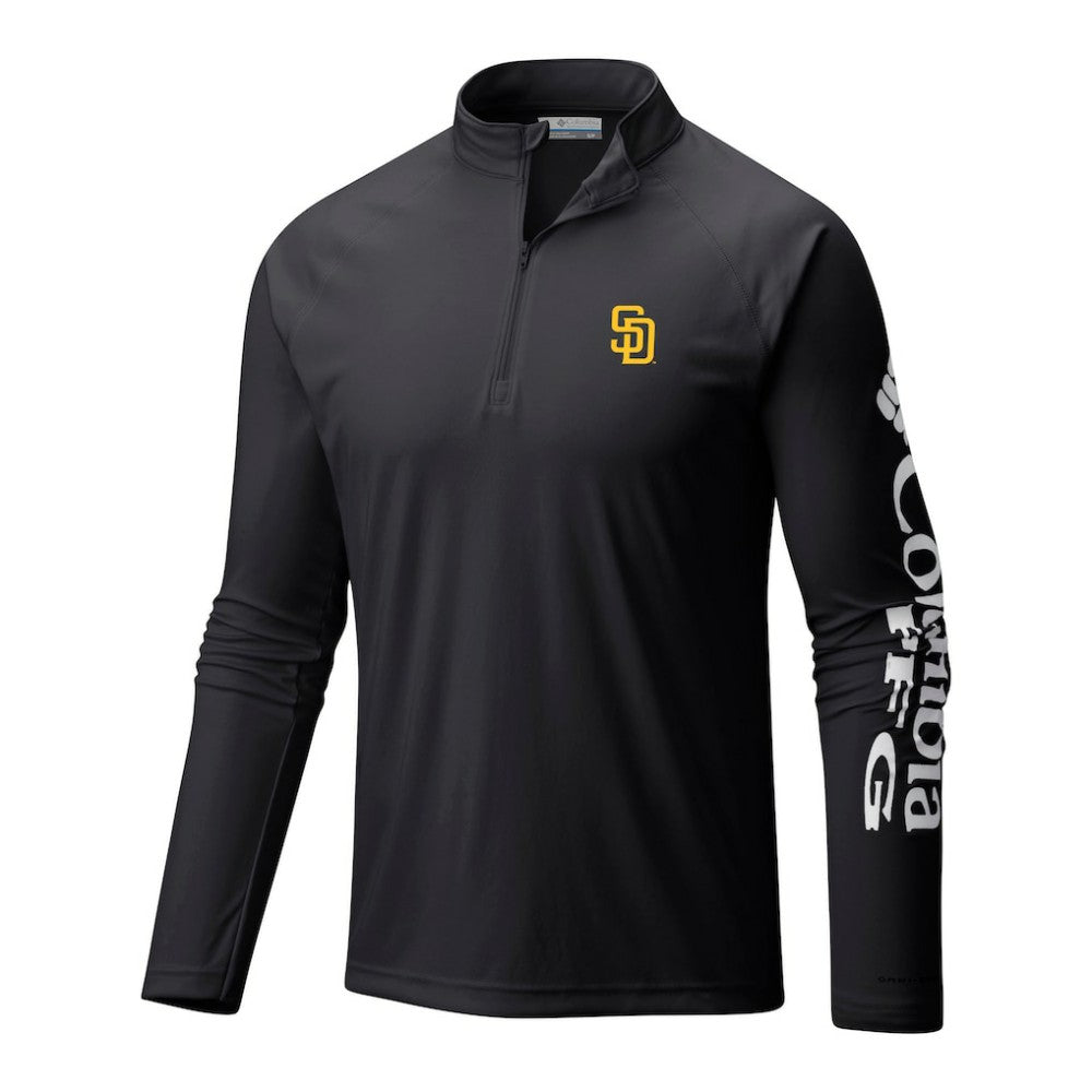 San Diego Padres Columbia Terminal Tackle Omni-Wick Raglan Quarter-Zip Pullover Near Me
