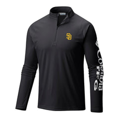 San Diego Padres Columbia Terminal Tackle Omni-Wick Raglan Quarter-Zip Pullover Near Me
