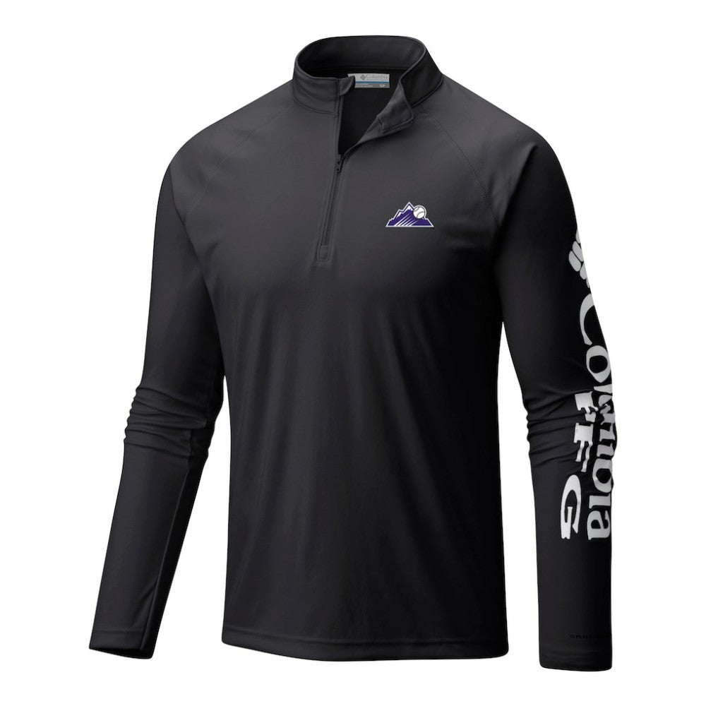 Colorado Rockies Columbia Terminal Tackle Omni-Wick Raglan Quarter-Zip Pullover Outlet