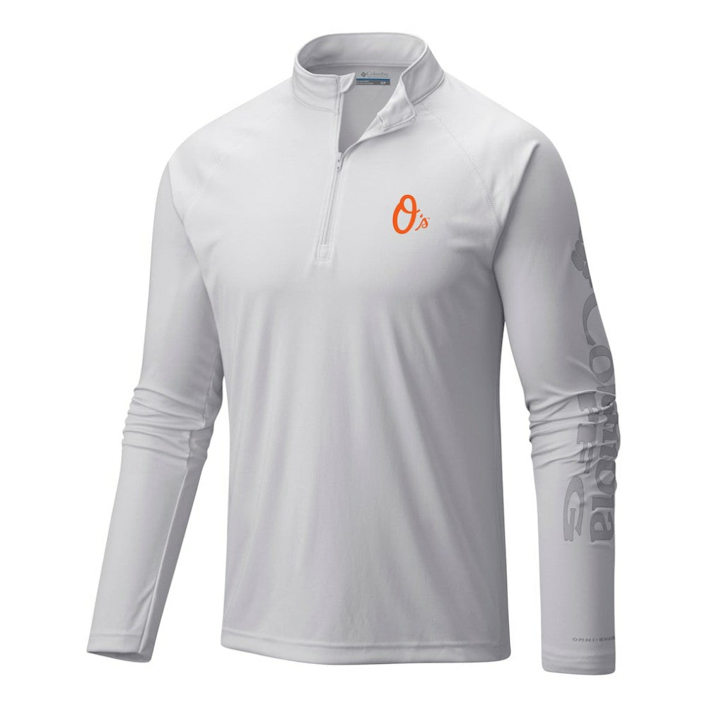 Baltimore Orioles Columbia Terminal Tackle Omni-Wick Raglan Quarter-Zip Pullover Online