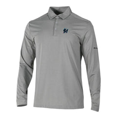 Miami Marlins Columbia Omni-Wick Pin High Long Sleeve Polo Near Me