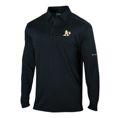 Athletics Columbia Omni-Wick Pin High Long Sleeve Polo for sale