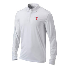 Texas Rangers Columbia Omni-Wick Pin High Long Sleeve Polo Sale