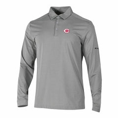 Cincinnati Reds Columbia Omni-Wick Pin High Long Sleeve Polo for sale