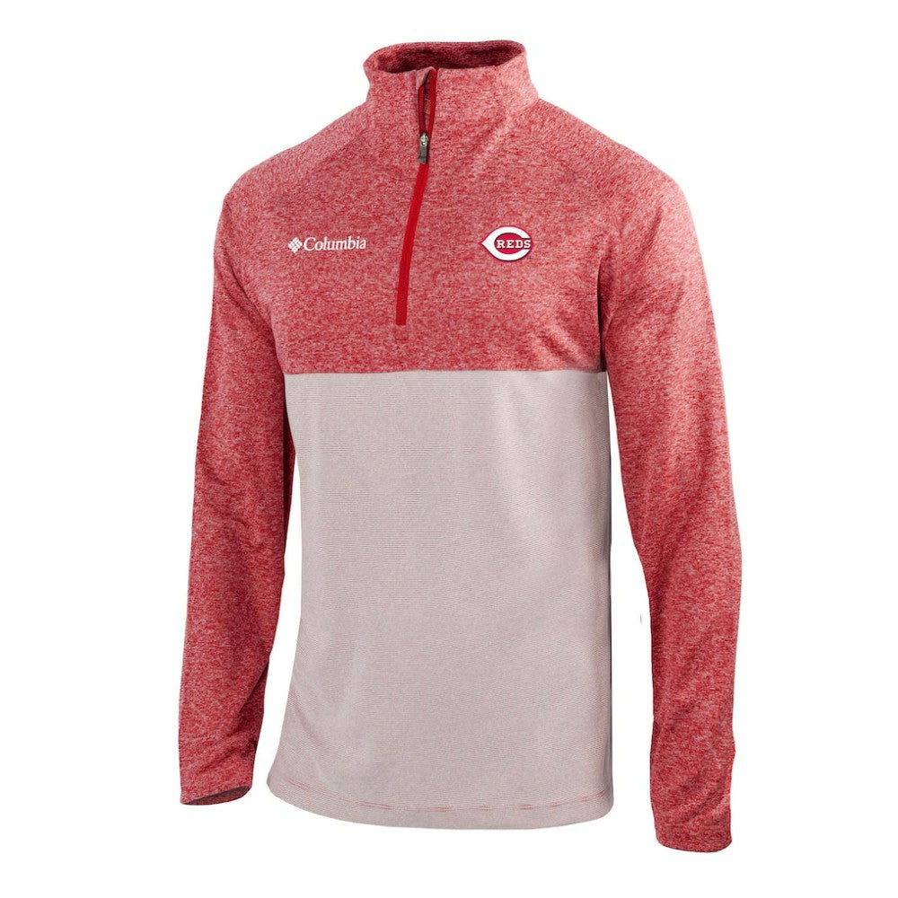 Cincinnati Reds Columbia Omni-Wick Raglan Rockin' It Quarter-Zip Pullover Outlet