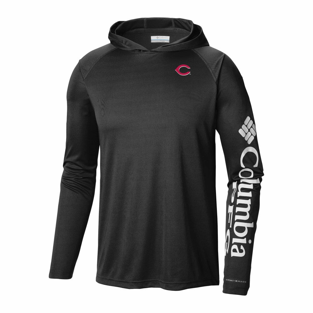 Cincinnati Reds Columbia Terminal Tackle Omni-Shade Pullover Hoodie Sale