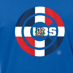 Chicago Cubs New Era Dominican Republic Flag Logo T-Shirt Sale