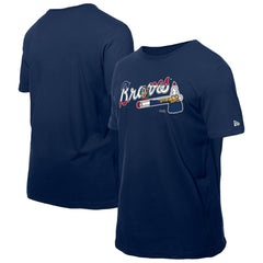 Atlanta Braves New Era Dominican Republic Flag Logo T-Shirt for sale