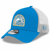 Los Angeles Chargers New Era Charger Power A-Frame 9FORTY Trucker Adjustable Hat - Powder Blue - NFL