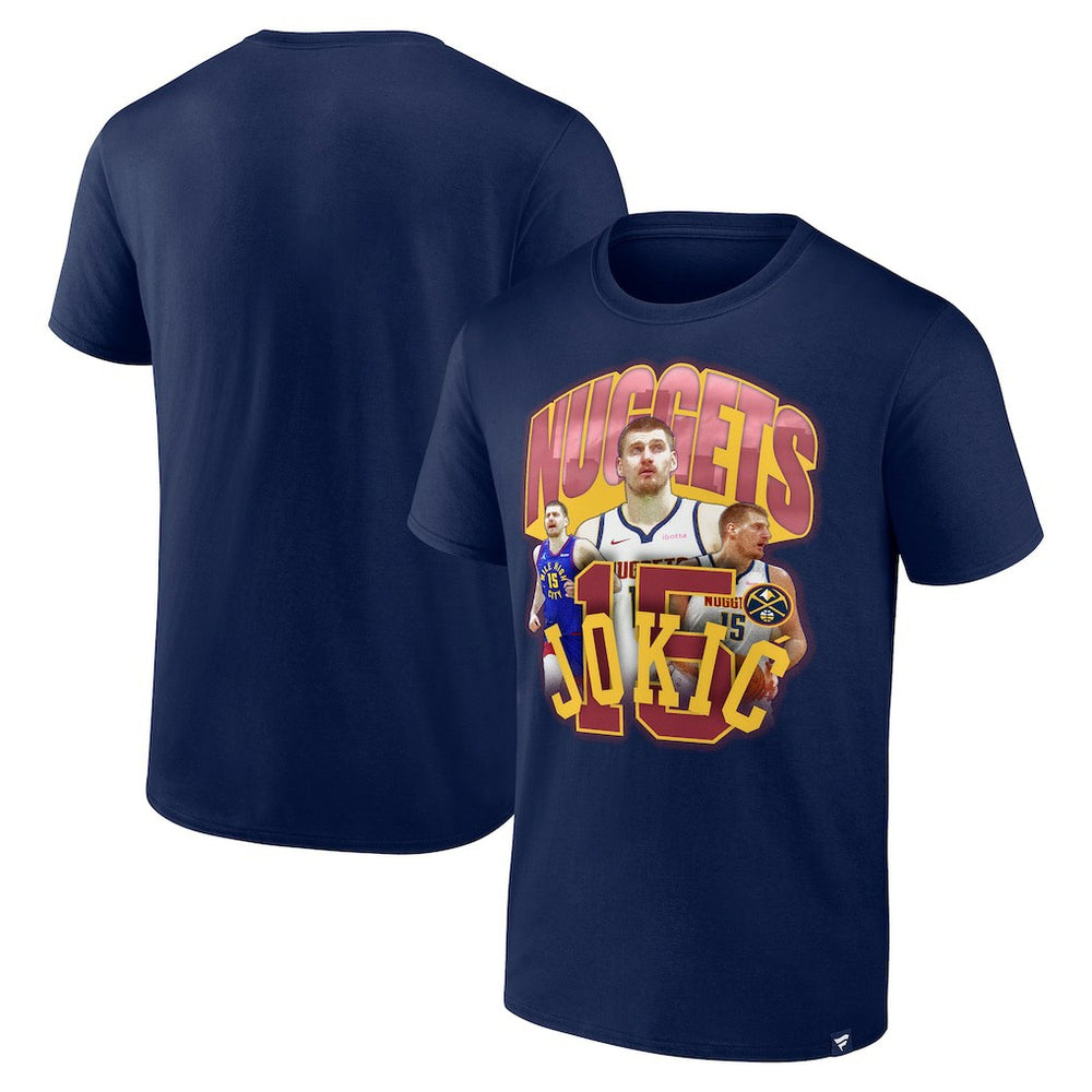 Fanatics Nikola Jokic Denver Nuggets Notorious 4.0 T-Shirt Navy