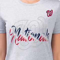 Washington Nationals G-III 4Her by Carl Banks Women's Super-Slim Fit Lightweight Shadow Logo Graphic T-Shirt Online