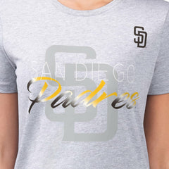 San Diego Padres G-III 4Her by Carl Banks Women's Super-Slim Fit Lightweight Shadow Logo Graphic T-Shirt Discount