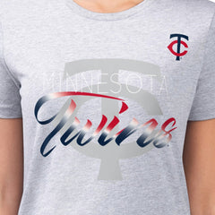 Minnesota Twins G-III 4Her by Carl Banks Women's Super-Slim Fit Lightweight Shadow Logo Graphic T-Shirt Online