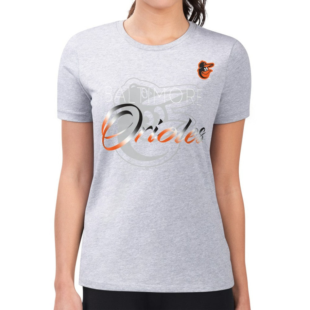 Baltimore Orioles G-III 4Her by Carl Banks Women's Super-Slim Fit Lightweight Shadow Logo Graphic T-Shirt Online