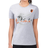 Baltimore Orioles G-III 4Her by Carl Banks Women's Super-Slim Fit Lightweight Shadow Logo Graphic T-Shirt Online