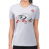 Cincinnati Reds G-III 4Her by Carl Banks Women's Super-Slim Fit Lightweight Shadow Logo Graphic T-Shirt Sale