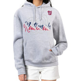 Washington Nationals G-III 4Her by Carl Banks Women's Shadow Logo Graphic Pullover Hoodie Online