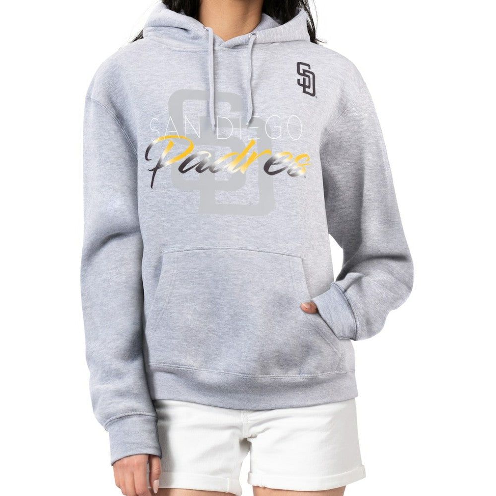 San Diego Padres G-III 4Her by Carl Banks Women's Shadow Logo Graphic Pullover Hoodie Online