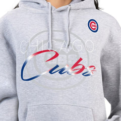Chicago Cubs G-III 4Her by Carl Banks Women's Shadow Logo Graphic Pullover Hoodie Sale
