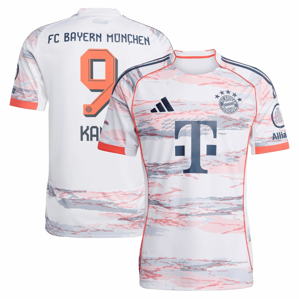 Adidas - Harry Kane Bayern Munich 2025/26 Away Replica Player Jersey - White