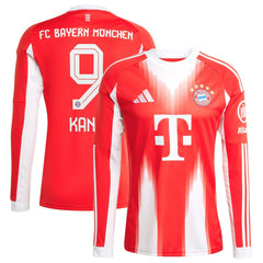 Adidas - Harry Kane Bayern Munich 2025/26 Home Replica Long Sleeve Jersey - Red