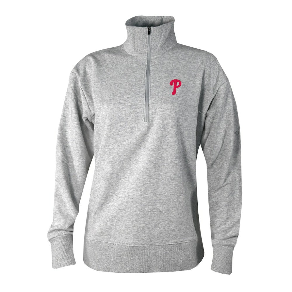 Philadelphia Phillies Columbia Women's Birchwood Hills Quarter-Zip Pullover for sale